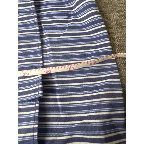 Chaps Mens Blue White Striped Button Down Collared Shirt Long Sleeve Size Large - Picture 6 of 6